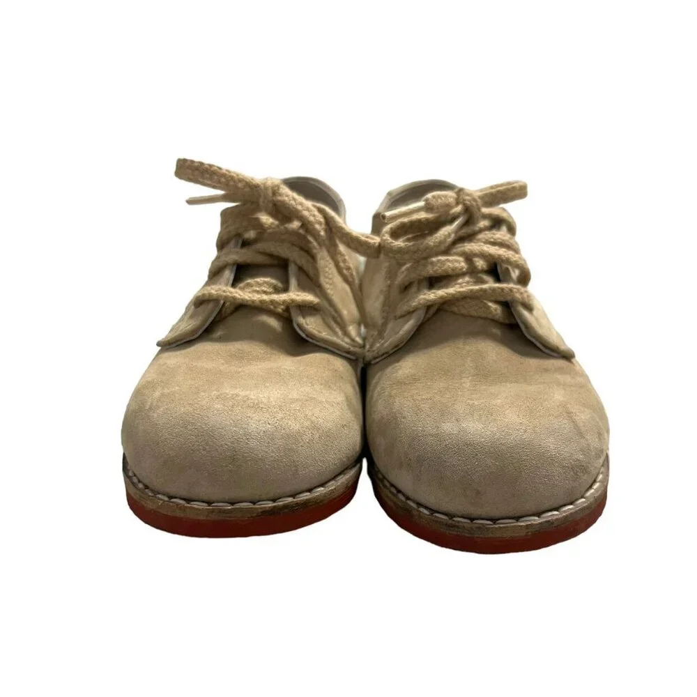 Amilio Sz 7.5 Little Kid Tan Bucks Oxford Shoes
